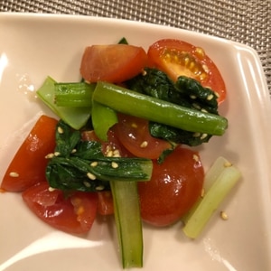 小松菜とトマトのナムル